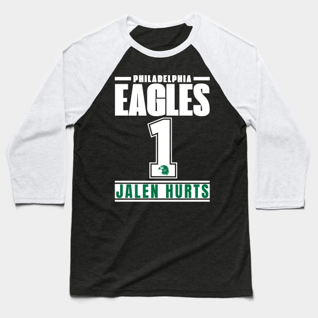 Philadelphia Eagles Jalen Hurts 1 American Football Baseball T-Shirt by ArsenBills